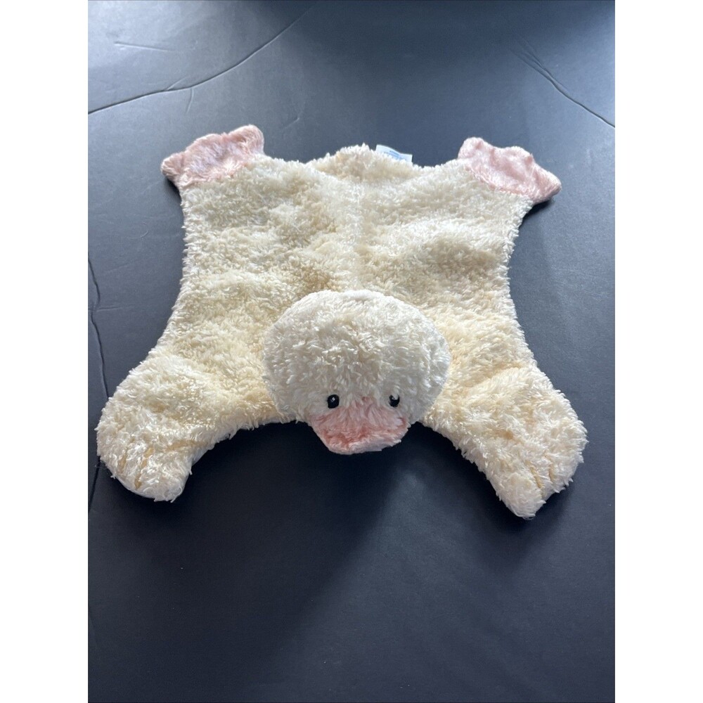 Baby Gund Comfy Cozy Mini Waddles Duck Lovey Security Blanket Satin Fuzzy Yellow